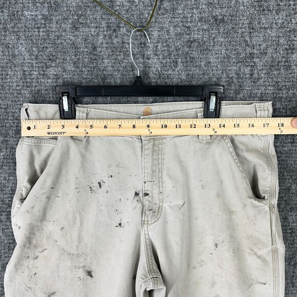 Carhartt Pants Mens 36x32 Relaxed Fit Carpenter Workwear Streetwear Distressed - Picture 5 of 7